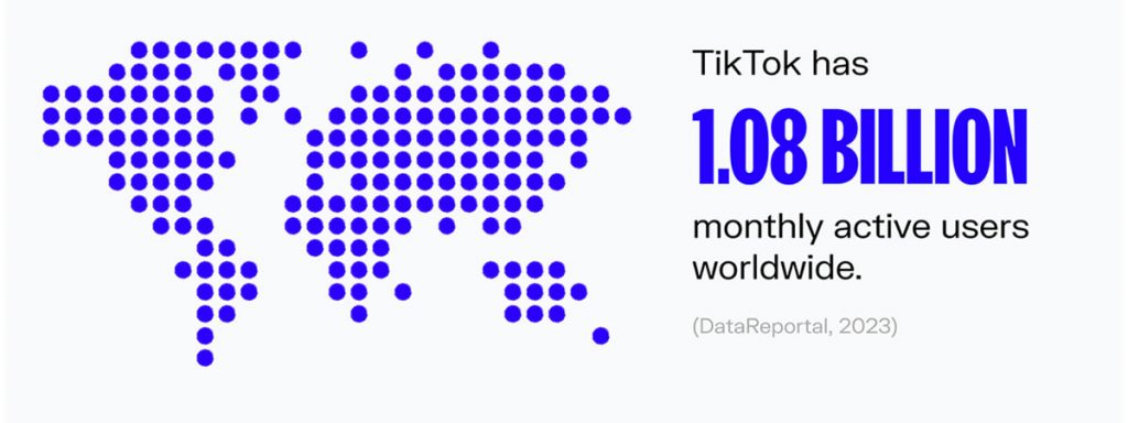 TikTok monthly active users worldwide