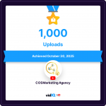 COSMarketing Agency Reaches 1000 Uploads on YouTube