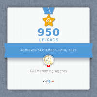 COSMarketing Agency has reached 950 uploads on YouTube